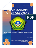 Kurikulum Operasional SMP Islam Plus Nurul Karomah