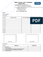 Formulir Line Up TFC IV Sistem Gugur