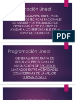 6 - Programación Lineal - Formulación Del Problema