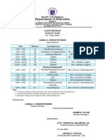 Class Program Grades 4 and 5-Sy 2023-2024