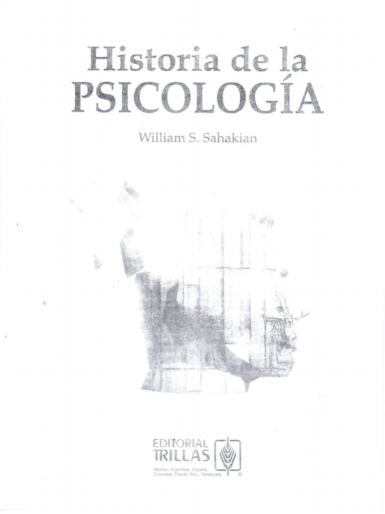 LIBRO Historia De La Psicologia Sahakian PDF