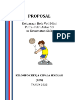 Proposal Kejuaraan Voli Mini Putra - Putri SD Se Kecamatan Siak 2022
