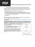 Approaches, Methods and Techniques Promoting Learner-Centered Activities