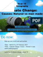 What Is Climate Change - Causes - Natural and Man Made