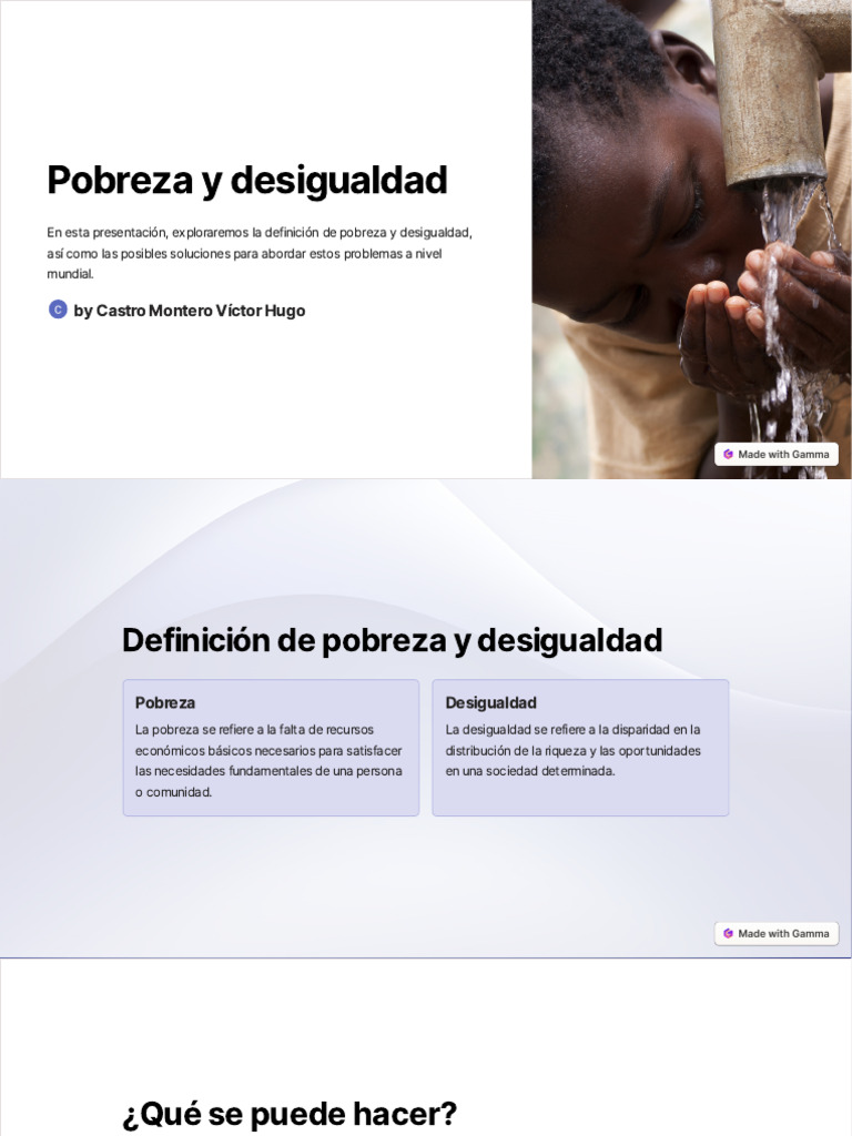 Soluciones a la Pobreza y Desigualdad | PDF | Política