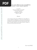 Equilibrium Free Energy Differences From Nonequilibrium