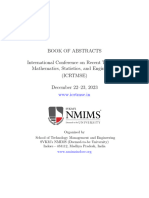 Icrtmse 2023 Book of Abstracts