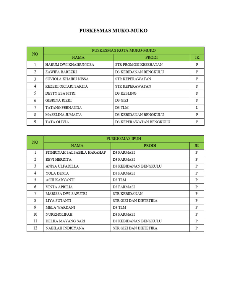 Puskesmas MukoMuko PDF