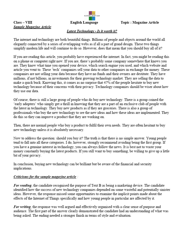 HOW TO WRITE A MAGAZINE ARTICLE PDF visual data 2