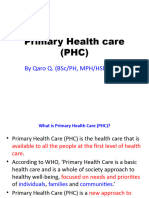 Basic Concepts in Primary Health Care
