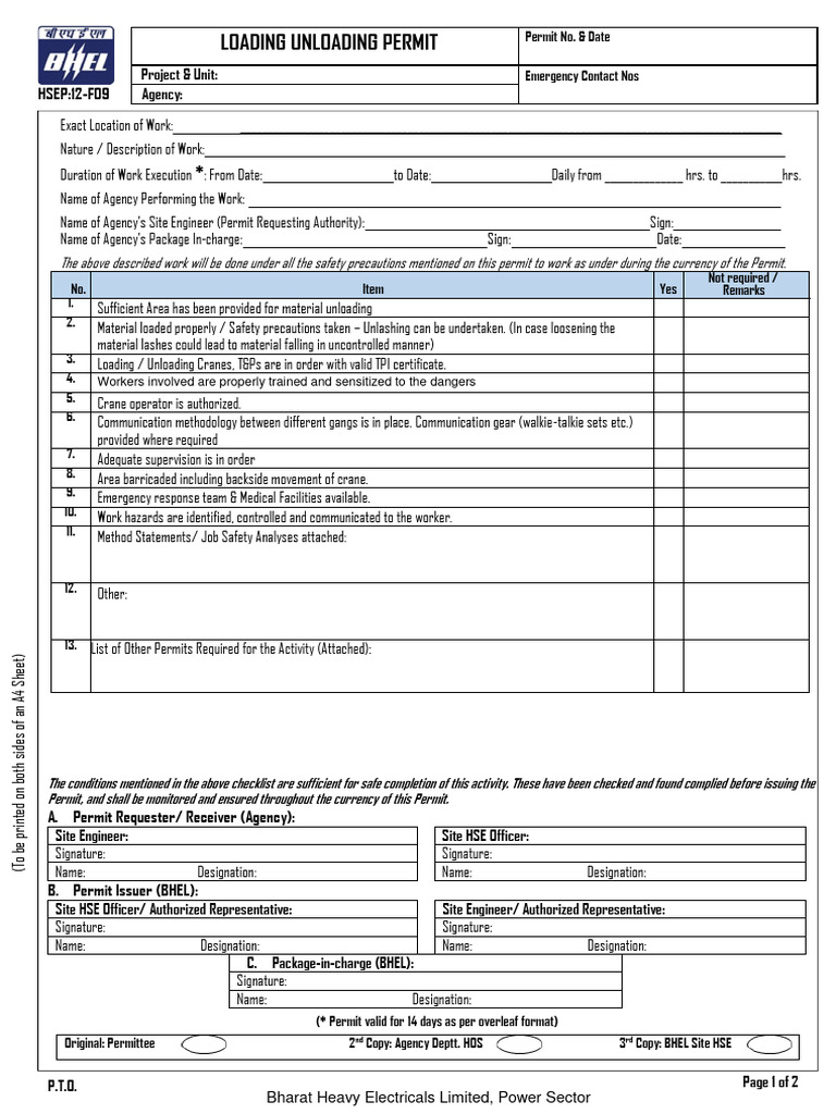 Loading Unloading | PDF | Safety