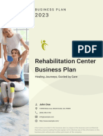 Rehabilitation Center Business Plan Example