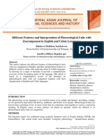 Different Features and Interpretation of Phraseological Units With Zoocomponent in English and Uzbek Languages