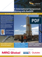 2014 International Symposium On Mining With Backfill