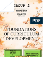 Foundation of Curriculum Development