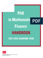 PHD Math Finance Handbook UPDATED