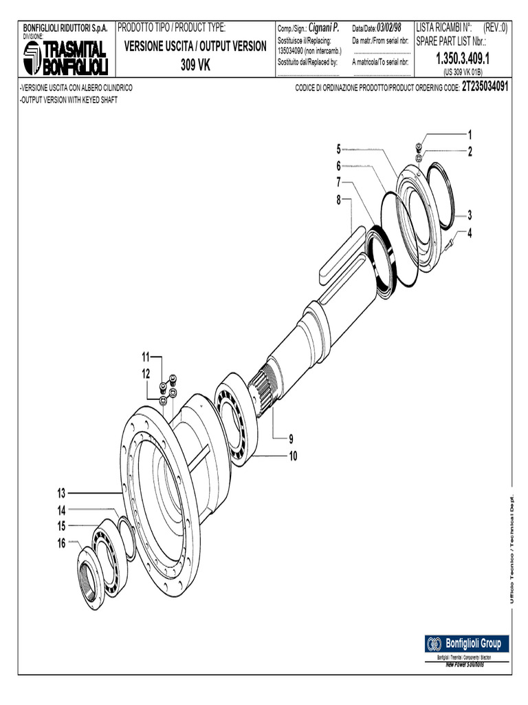 Versione Uscita / Output Version 2T235034091 | PDF