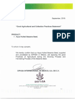 Good Agricultural and Collection Practices Statement Sep19