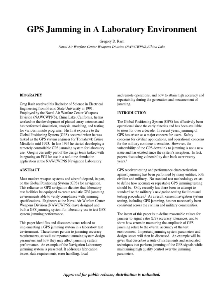 Lab Jam PDF Global Positioning System Bandwidth (Signal Processing)