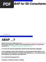 ABAP For SD Consultants