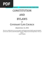 CLC Church Constitution 2016 06 12