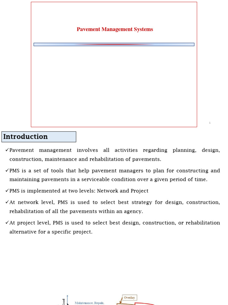 Overview of Pavement Management Systems | PDF | Road | Road Surface