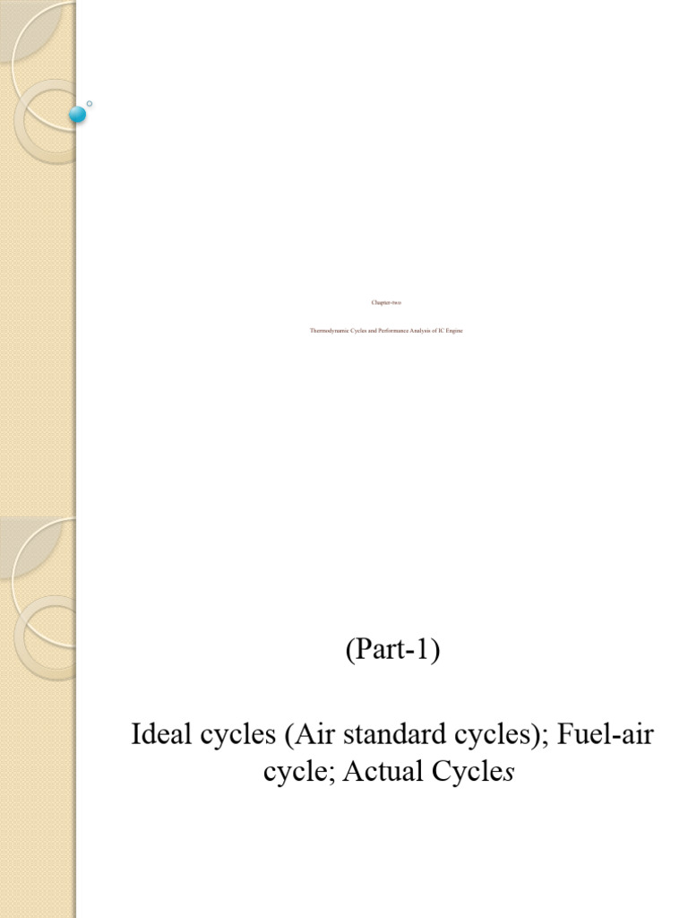 IC Engine Chapter Two Revised 1 | PDF