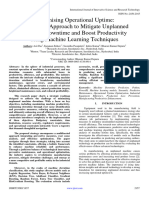 Maximising Operational Uptime: A Strategic Approach To Mitigate Unplanned Machine Downtime and Boost Productivity Using Machine Learning Techniques