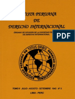 Revista Peruana de Derecho Internacional. Tomo II. #05. Julio-Agosto-Setiembre. 1942 N°5