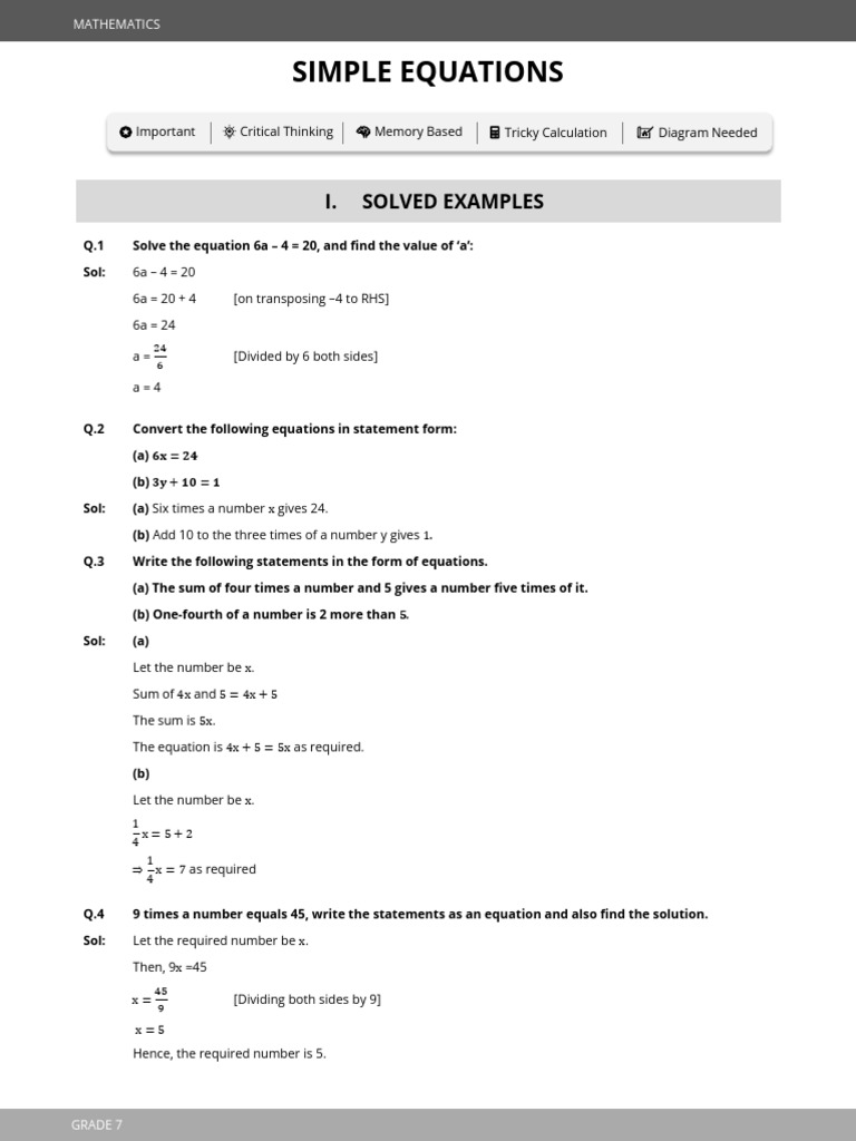 Wb 7th simple equations tl pdf equations numbers