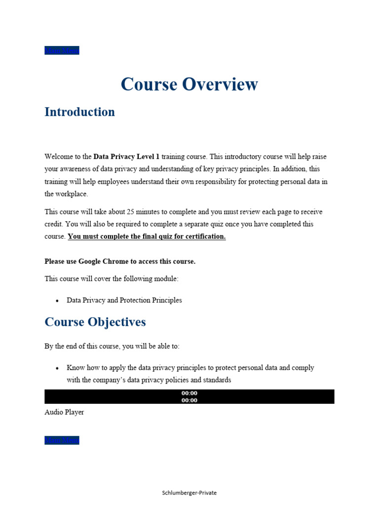 Data Privacy Training Overview | PDF | Privacy | Information Privacy
