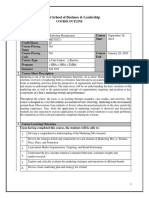 Course Outline - MKT - Dr. Nicole