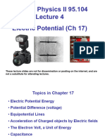 Lecture4 GPHYS2SP2014 ElectricPotential