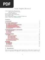 Variadic Templates (Revision 3)