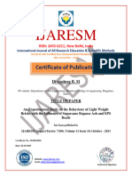 Ijaresm: Certificate of Publication