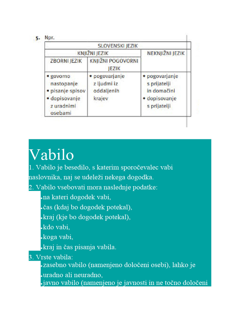 Vabilo | PDF