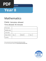 PRACTICE TEST Year 8 Maths Progress Test 4 | PDF | Significant Figures ...
