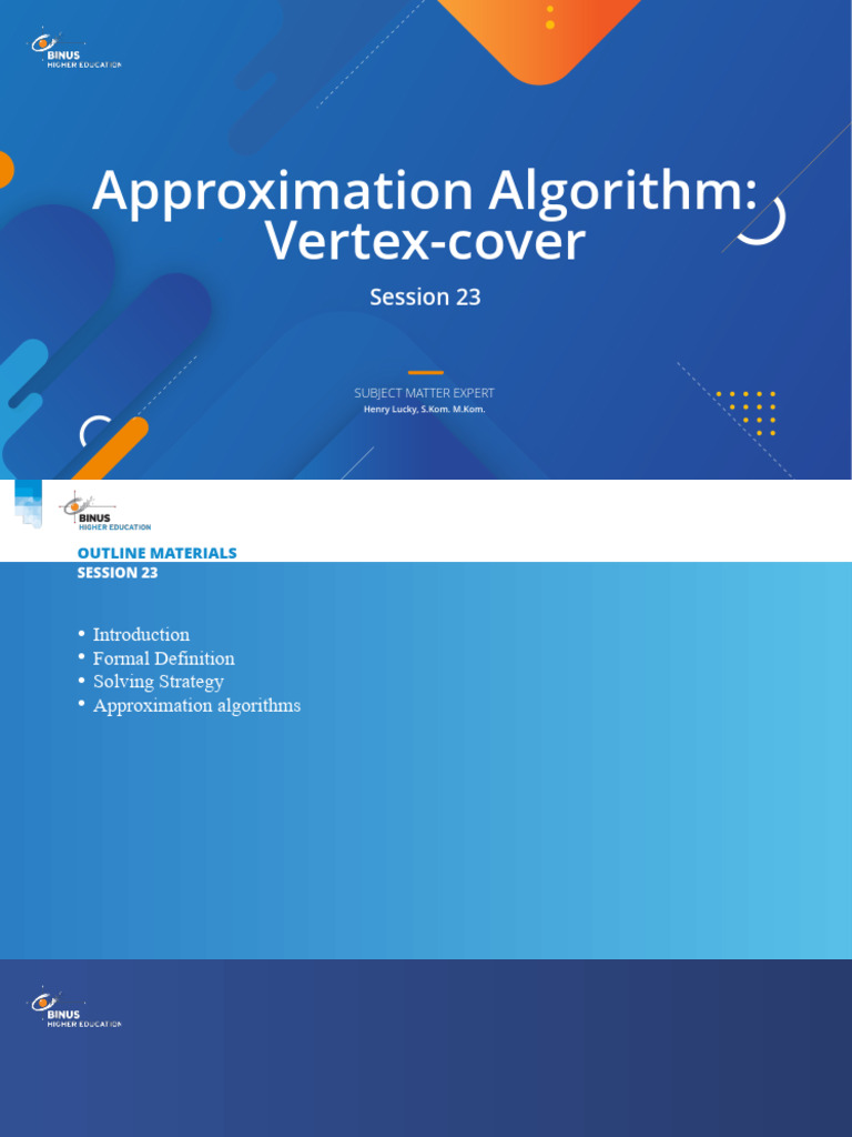 Vertex Cover Approximation Algorithm Guide | PDF | Science & Mathematics