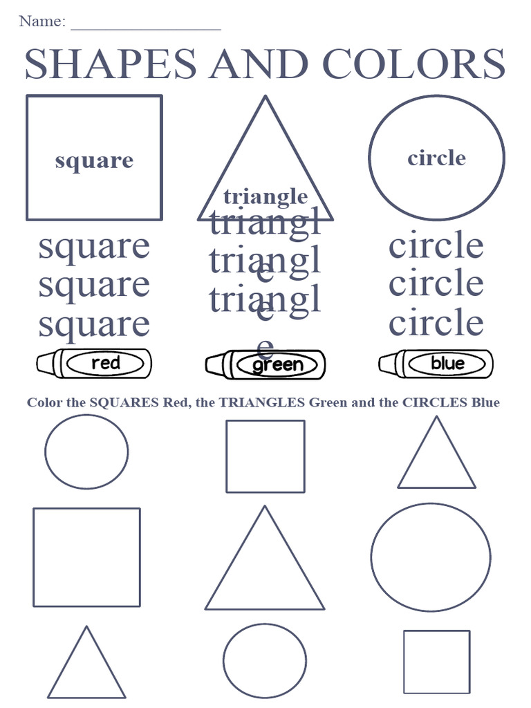 Shapes and Colors PDF