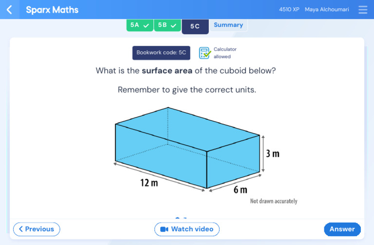 Surface Area of a Cuboid Guide | PDF