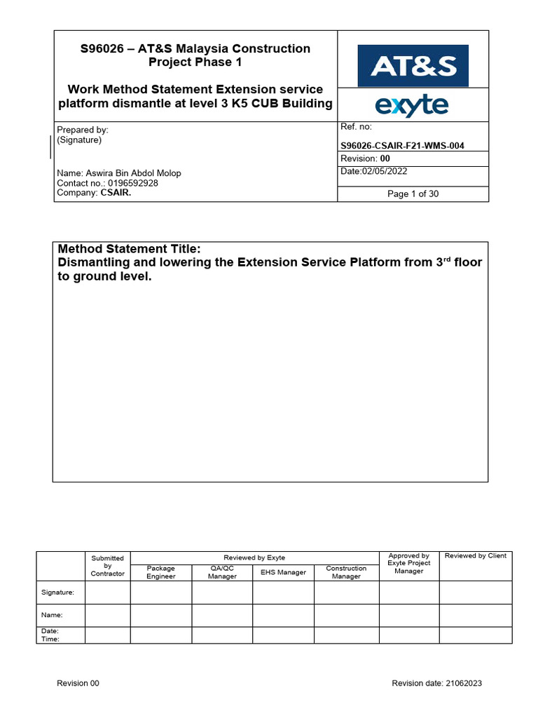 Dismantling Cantilever Loading Platform | PDF | Risk | Risk Assessment