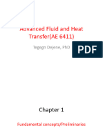 Advanced Fluid and Heat Transfer (AE 6411) Lecture 1-1