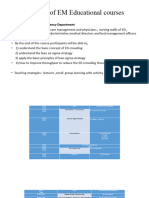 Development of EM Educational Courses