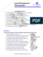 11 Homonyms, Homographs, Homophones