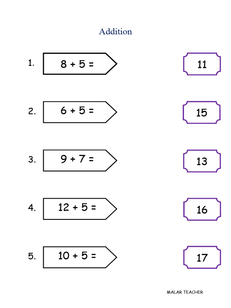 Addition YEAR 1 | PDF