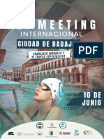 Libro Series Xli Meeting Internacional Natación Ciudad Badajoz