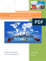 UFCD 11010 Comércio Internacional Politicas Aduaneiras e Fiscalidade Índice