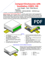 Compact Enclosures With Ventilation CEBV-105: Low Height - Rail / Wall Mount