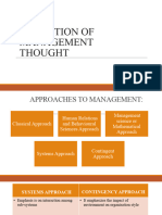 Evolution of Management Thought