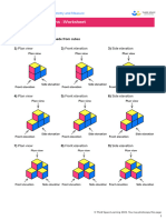 Third Space Learning Plans and Elevations GCSE Worksheet